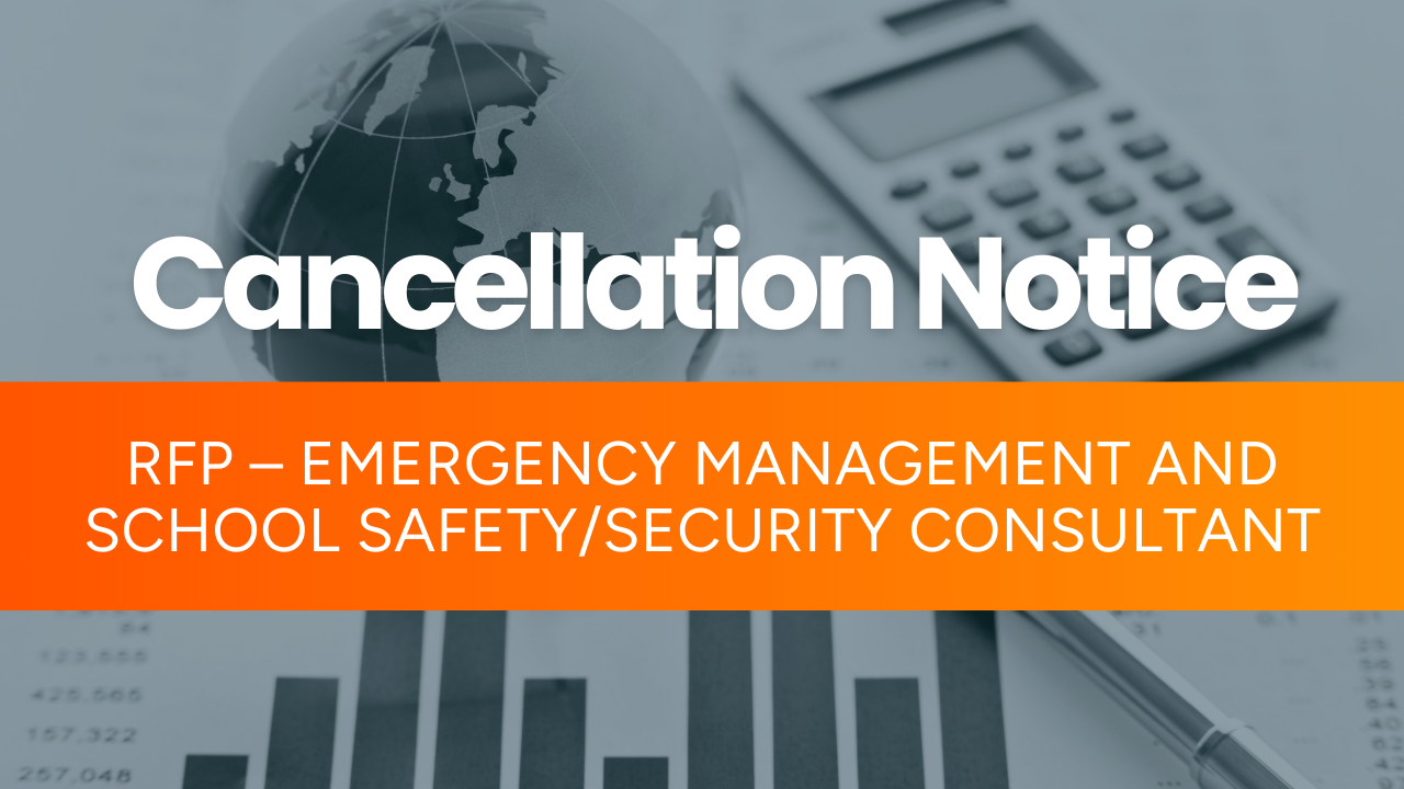 RFP Cancellation Notice - Orange Public Schools 